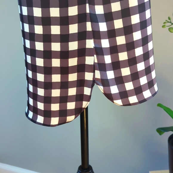 Banana Republic Long Sleeve Off Shoulder Plaid Tunic Top - Size XS - Picture 5 of 10